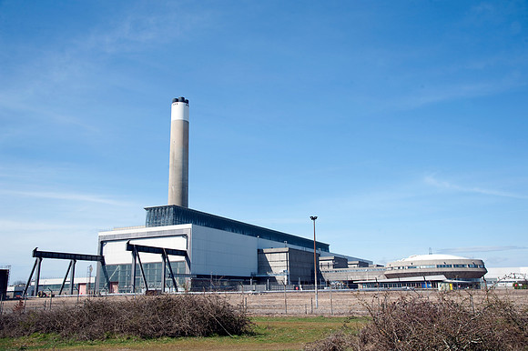 Fawley Power Station, an electricity farm.