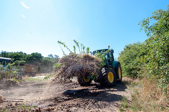 John Deere 6430 Tractor with JD633 Loader.