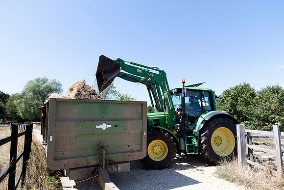 John Deere 6430 Tractor with JD633 Loader.