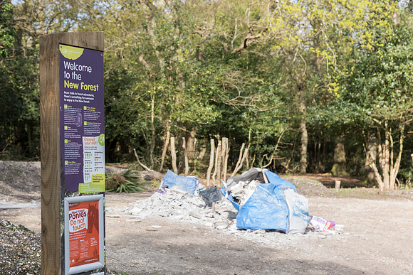 Fly Tipping at Darkwater Car Park